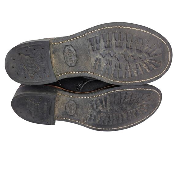 Red Wing 2955 Blacksmith Spitfire Boots Heritage Black Men's 8D Rough-out Wax - Picture 7 of 8